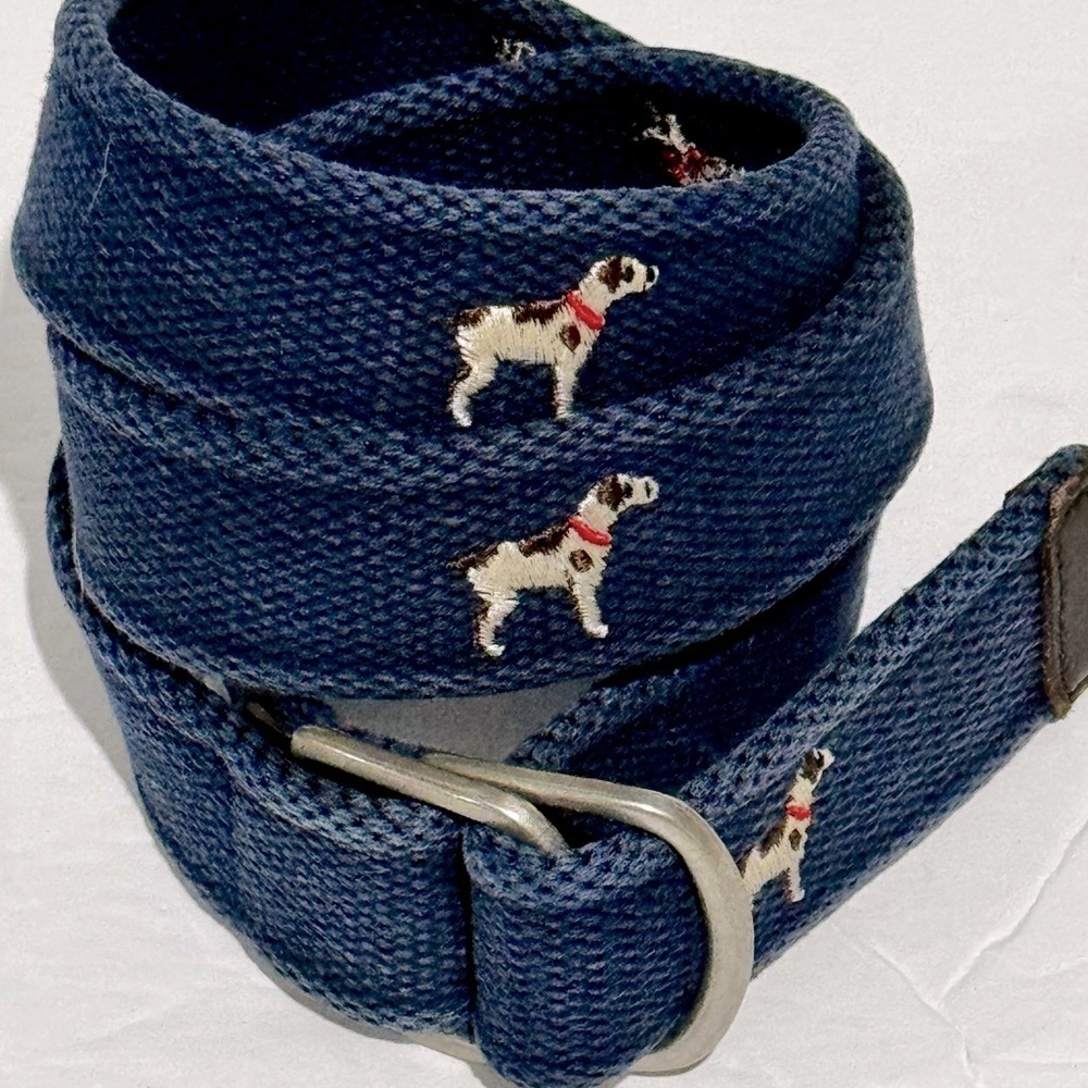 Lands End Kids Dog Canvas Belt, size XL‎